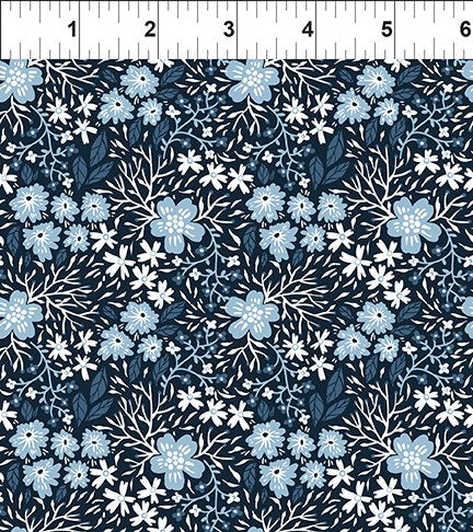 In The Beginning Fabrics Whimsy 10WMS-1 Blue 10