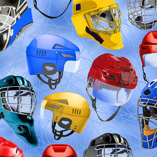 HOCKEY HELMETS LIGHT BLUE  #: 1245305B