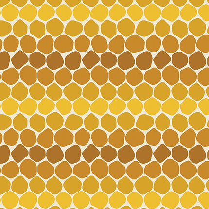 Benartex Bee Haven Honeycomb Gold  1641133B