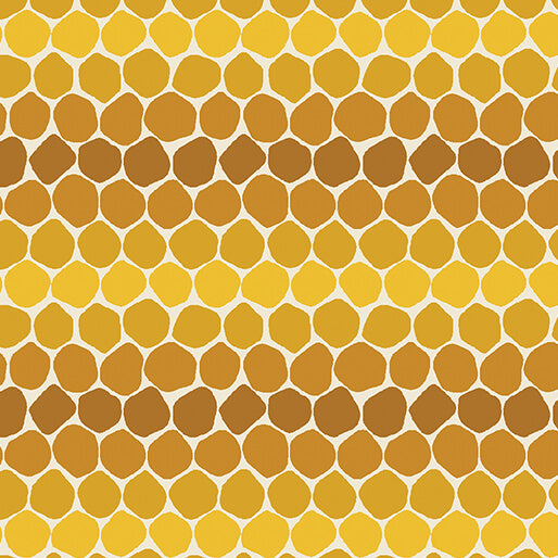 Benartex Bee Haven Honeycomb Gold  1641133B