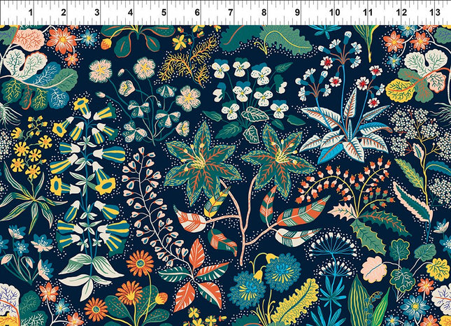 In The Beginning Fabrics Whimsy 1WMS-2 Navy