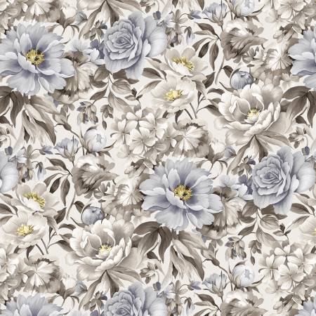 Studio E Dots and Holes Whisper Large Floral # 8149S-33