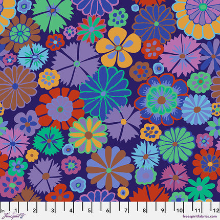 Kaffe Fassett Collective Fabrics Folk Flower- Purple PWGP204.PURPLE