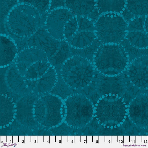 Free Spirit Textures 2 ~ Rings-Dark Teal PWSP094.DKTEAL