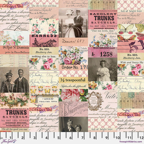 Free Spirit Tim Holtz Palette Pink - Collage PWTH210.PINK