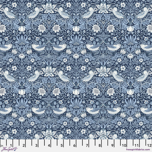 Free Spirit Mini Strawberry Thief - Indigo || Buttermere PWWM002.INDIGO