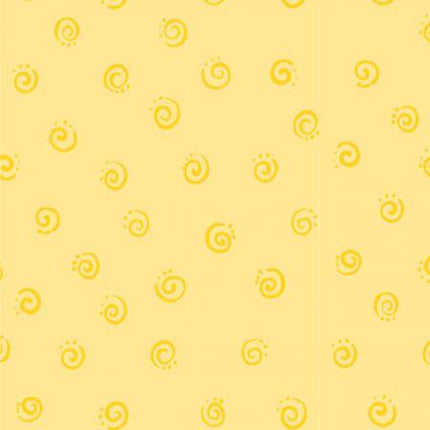 Clothworks Susybee Yellow Spirals # SB20053-310