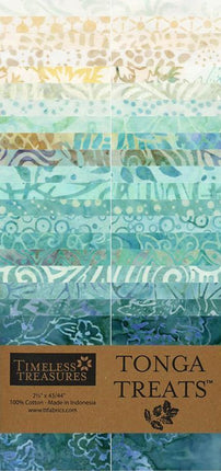 Timless Treasures Tonga Treats Batik Surfside (40) 2.5" strips